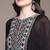 Black embroidered viscose kurta set