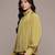 Mustard crepe full sleeves top