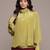 Mustard crepe full sleeves top
