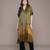 Green printed viscose long kurti