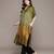 Green printed viscose long kurti