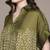 Green printed viscose long kurti