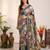 Elegant multicolor scenic print saree with designer border