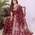 Maroon dola silk bandhej print zari weaving saree with matching blouse piece