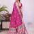 Pink dola silk bandhej print zari weaving saree with matching blouse piece