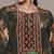 Black printed crepe kurta set