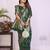 Green dola silk bandhej print zari weaving saree with matching blouse piece