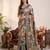 Elegant multicolor scenic print saree with designer border