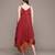 Red chinon indo western dress