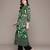 Green printed viscose long kurti
