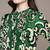 Green printed viscose long kurti