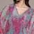 Purple printed chinon kaftan