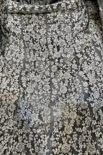 Soft Premium Net Wedding Wear Lehenga In Ravishing Grey With Luckhnowi Work & Stone Work