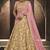 Soft Premium Net Wedding Lehenga In Golden With Embroidery & Stone Work