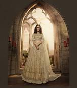Soft Premium Net Wedding Wear Lahenga In Gold Embroidery Work & Sequance work