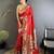 Women red floral & meena weaving lichi silk saree