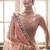 Soft Premium Net Party Wear Lehenga In Peach Color With Embroidery Work & Stone Work