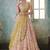Soft Premium Net Party Wear Lehenga In Peach Color With Embroidery Work & Stone Work