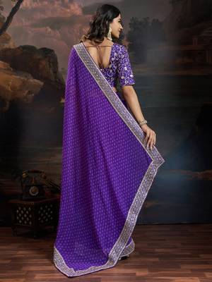 Women rangoli rblue zari lace work saree 2