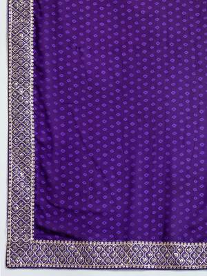 Women rangoli rblue zari lace work saree 3