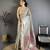 Women grey solid tissue saree