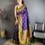 Women purple nath meenakari weaves soft silk saree