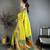 Women lime green nath meenakari weaves soft silk saree