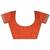 Women orange intricate zari weaving banarasi silk saree