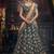 Pure Micro Velvet Wedding Lehenga in Green color With Embroidery & Crystals Stone Work