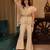 Arya beige organza coord set