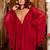 Maroon georgette sequined coord set
