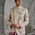 Purple embroidered silk bandhgala set
