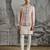Dusty Pink embroidered linen bandhgala set