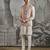 Dusty Pink embroidered linen bandhgala set