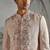 Dusty Pink embroidered linen bandhgala set
