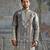 Grey embroidered tissue kurta set