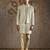 Ivory embroidered silk bandhgala set
