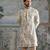 Ivory embroidered chanderi silk kurta set