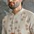 Ivory embroidered chanderi silk kurta set