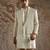 Ivory embroidered silk bandhgala set