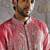 Multicolor embroidered raw silk kurta set
