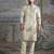 Ivory embroidered chanderi silk kurta set