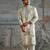 Ivory embroidered chanderi silk kurta set