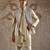 Champagne embroidered raw silk kurta bundi set