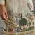 Beige embroidered chanderi silk kurta set