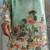 Mint printed chanderi silk kurta set