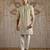White embroidered chanderi silk kurta set