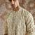 White embroidered chanderi silk kurta set