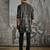 Black print chanderi kurta set
