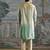 Aqua Pastel embroidered chanderi silk kurta set